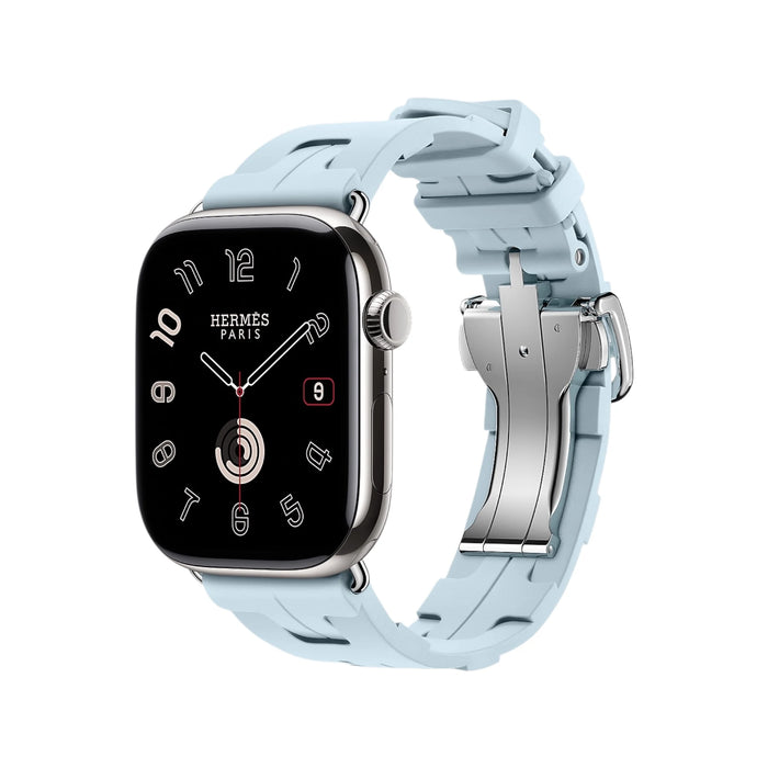 Hermès Apple Watch Band 42mm - bleu acier Kilim