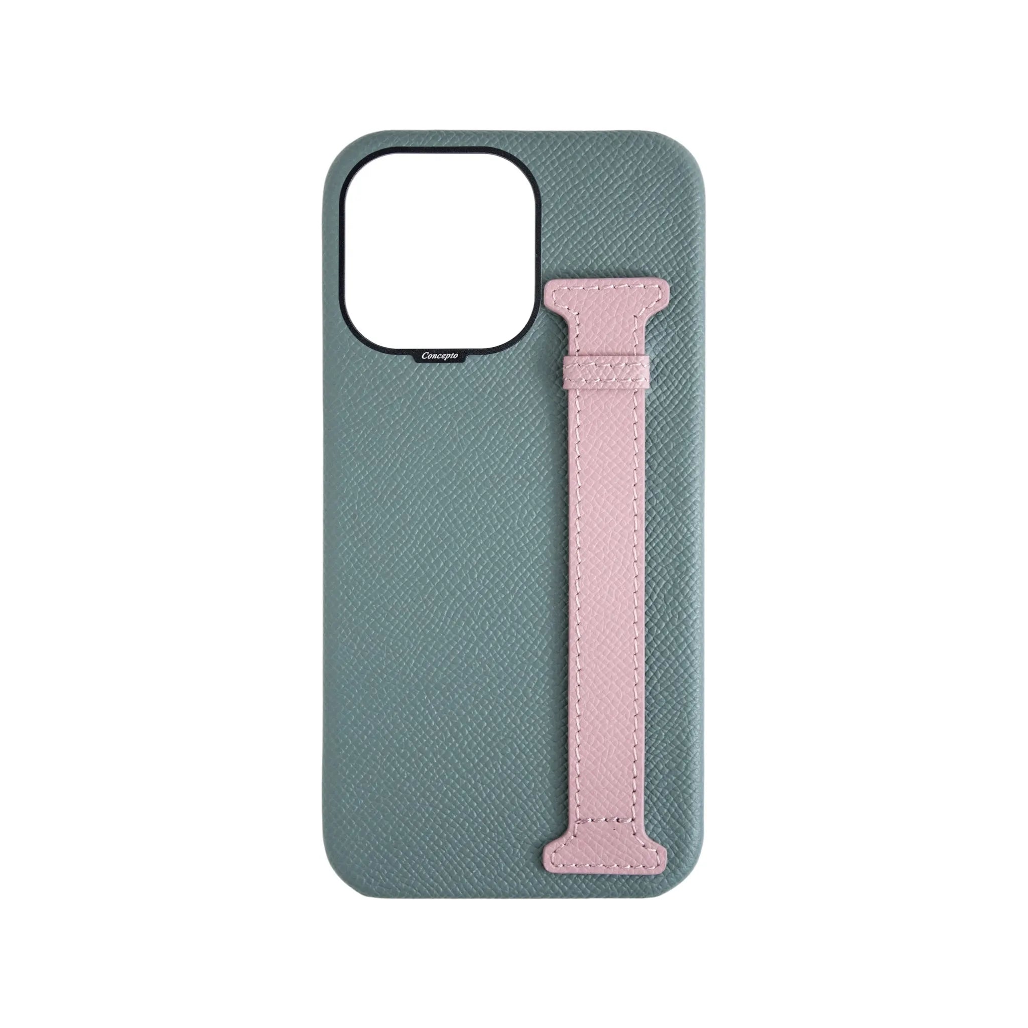 Concepto Epsom Side Strap Case - Blue / Pink | iPhone 15 Pro Max Concepto Epsom Side Strap Case - Blue / Pink | iPhone 15 Pro Max