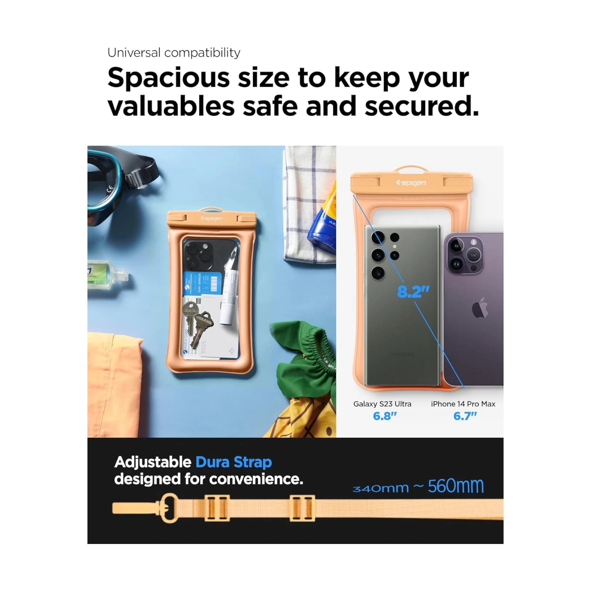 كفر سبيجن للهواتف ضد الماء - برتقالي كفر سبيجن للهواتف ضد الماء - برتقالي