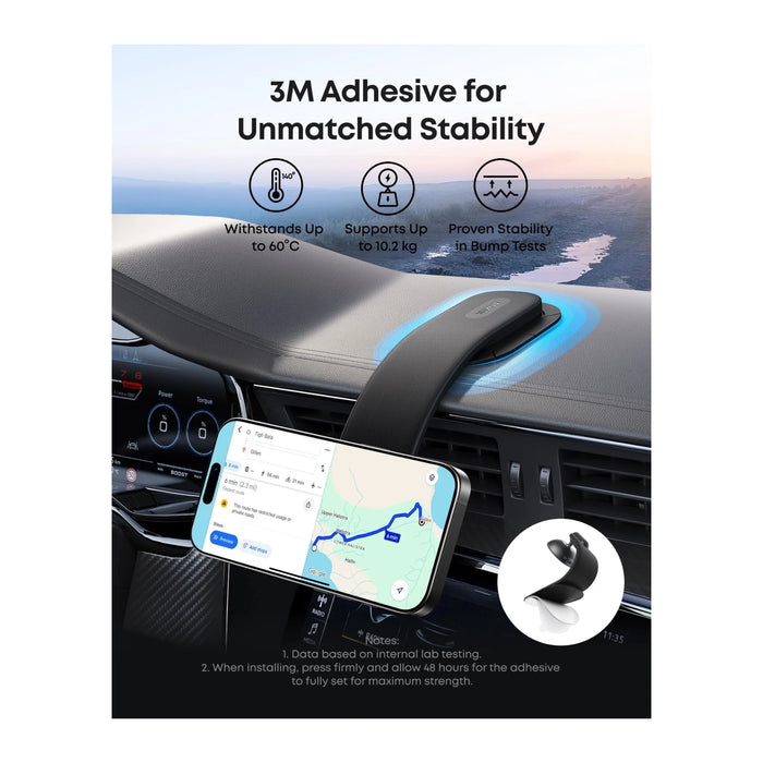 Anker Nano Car Mount (Magnetic, Detachable Pad) Quick, Reliable Mounting for Every Drive, at TaMiMi Projects in Qatar.