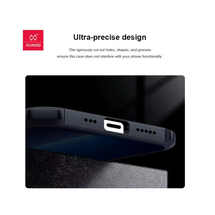 Xundd case for iPhone 15 Pro with 0.8mm raised edges for camera and screen protection, TaMiMi Projects in Qatar