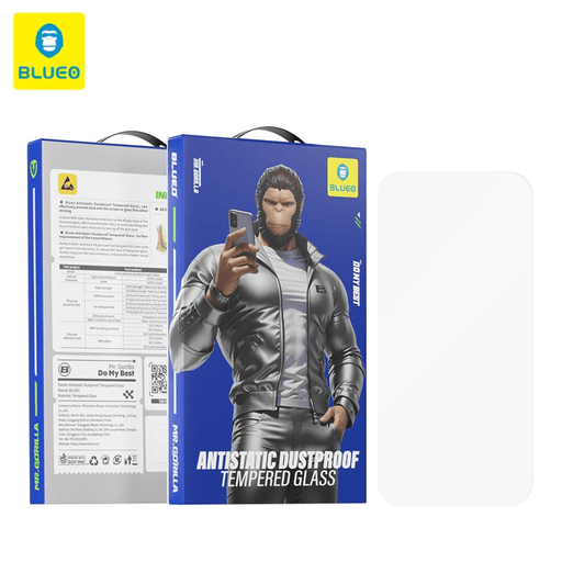 BLUEO Anti-Static Tempered Glass for iPhone Pro and Pro Max - TaMiMi Projects Qatar