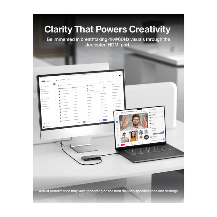 Belkin 7-in-1 USB-C Hub - 4K HDMI, 100W, Built-in SD and microSD card readers. 