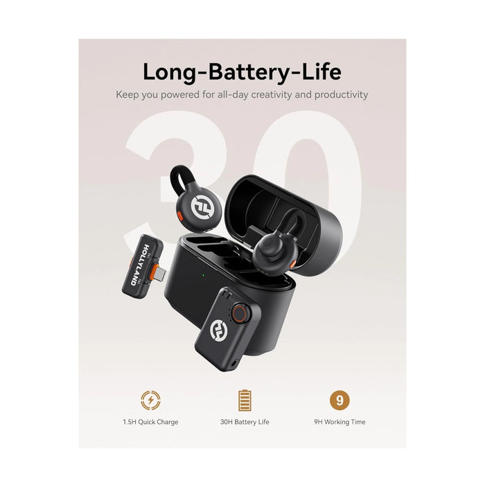 ‫احصل علي ميكروفون لاسلكي من هوليلاند Lark M2S من تميمى بروجكتس في قطر،  صوت نقي، تصميم متين، بطارية تدوم طويلًا‬