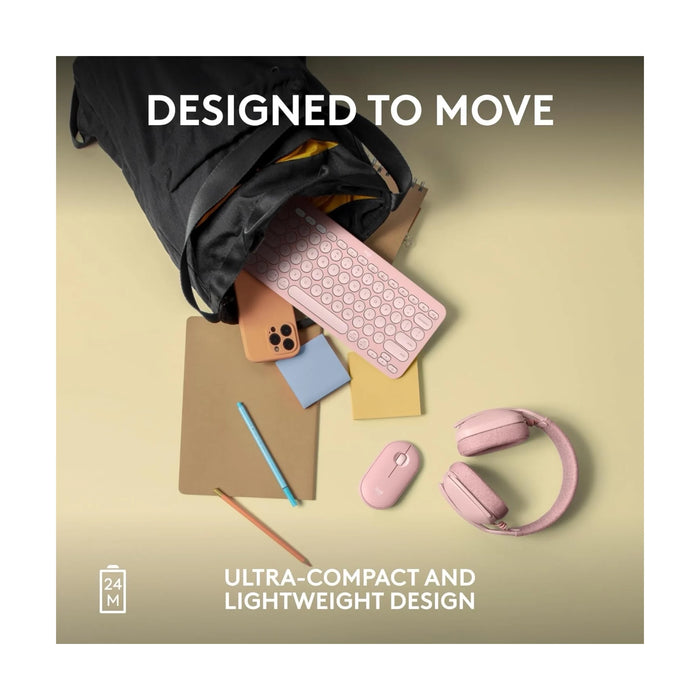 ‫احصل على ماوس لوجيتيك Pebble Mouse 2 M350s من تميمي بروجكتس فى قطر.تصميم نحيف، اتصال Bluetooth لثلاثة أجهزة ونقر هادئ.