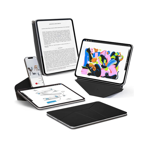 MOFT Dynamic Folio for iPad Pro 11" in Jet Black.
Available now from TaMiMi Projects in Qatar.