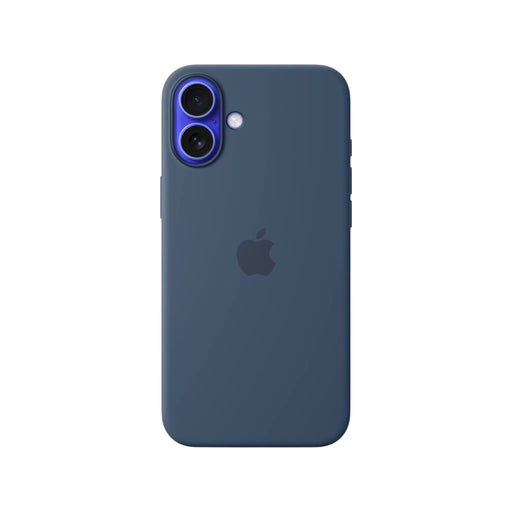 Apple iPhone 16 Plus Silicone Case with MagSafe in Denim
Available now from TaMiMi Projects in Qatar.