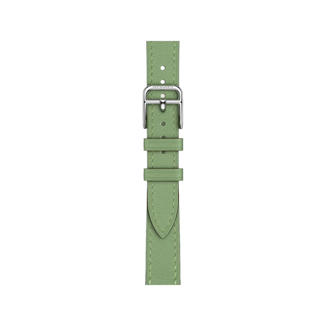 Get Hermès Hermès Apple Watch Band 41mm - Vert Criquet Attelage Single Tour, Available now from TaMiMi Projects in Qatar.