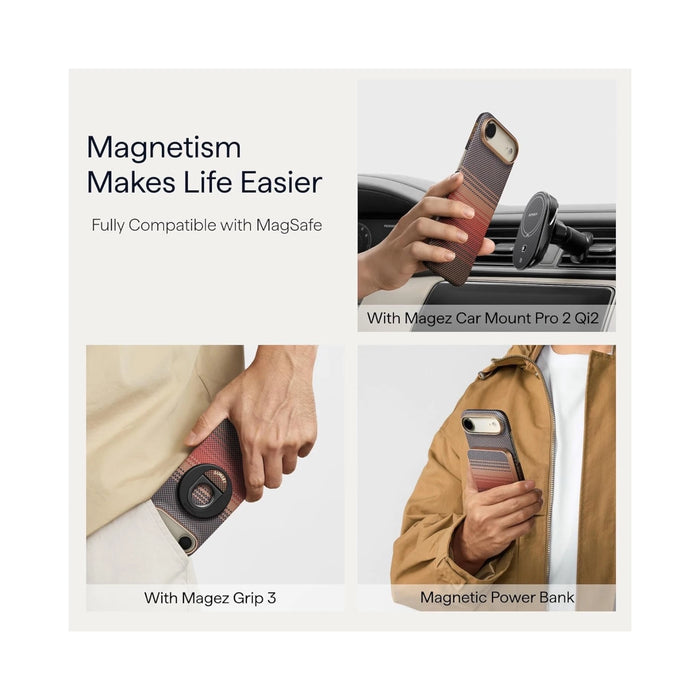 Pitaka iPhone Air Case - Sunset, Woven from ultra-strong aramid fiber
Available now from TaMiMi Projects in Qatar.