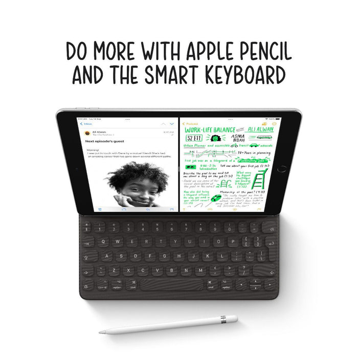 iPad 9th Gen with Apple Pencil and Keyboard