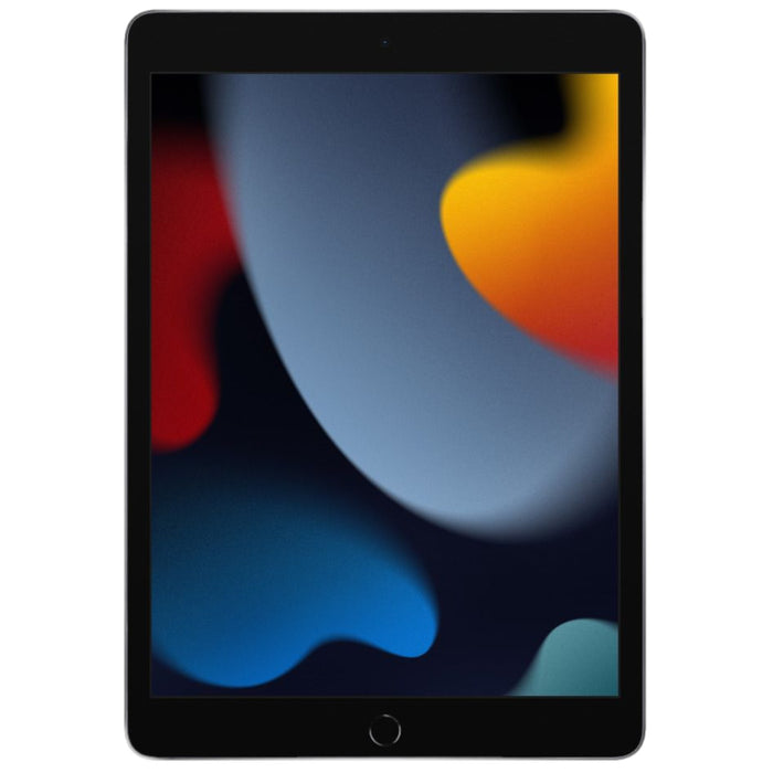 Front view of Apple iPad 10.2 (9th Gen) in Space Gray