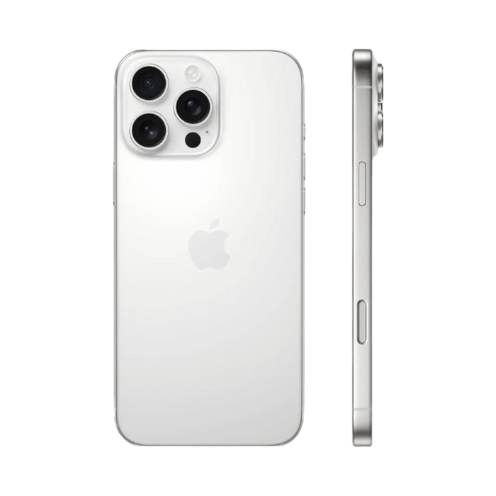 iPhone 16 Pro Max in titanium finish with advanced camera at TaMiMi Projects, Qatar. Shop online or visit us.