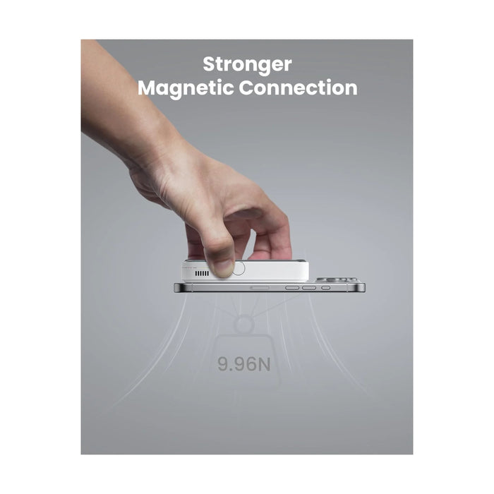 ‫احصل على باور بنك SHARGE من تميمي بروجكتس في قطر. شحن مغناطيسي لاسلكي 15W، تبريد نشط، وحامل مدمج. 