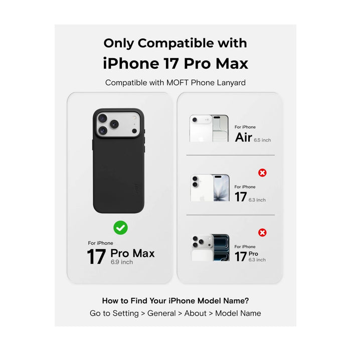 ‫احصل على كفر من شركة موفت للايفون ١٧ برو ماكس من تميمي بروجكتس فى قطر. ‫جلد فاخر نباتي، مقاوم للخدش، يدعم ماج سيف. 