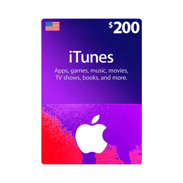 $200 iTunes USA digital card for US Store use – Instant delivery from TaMiMi Projects in Qatar.
ايتونز ٢٠٠ دولار من تميمي بروجكتس