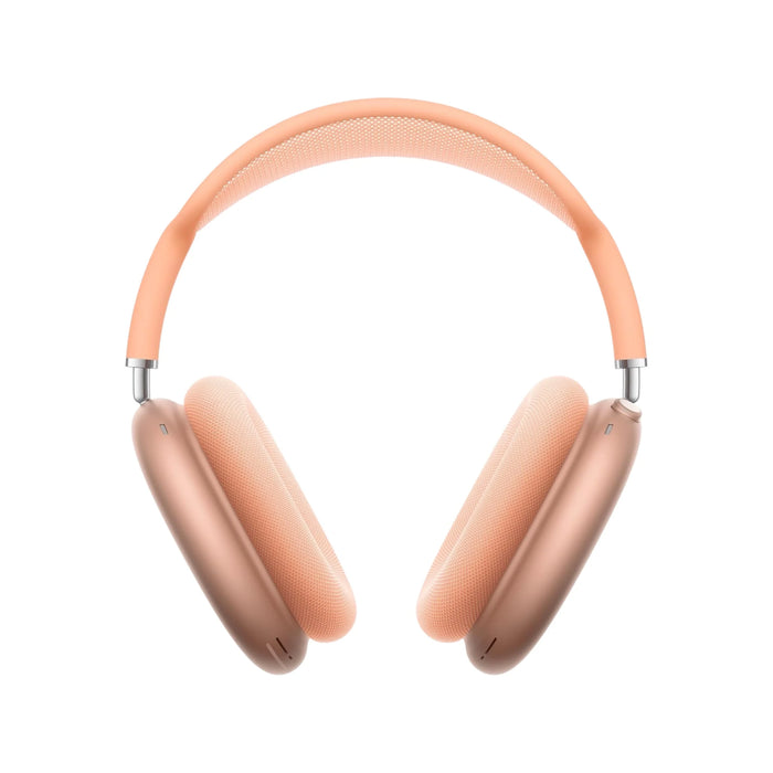 Apple AirPods Max in Orange color with noise cancellation, spatial audio, dynamic head tracking -TaMiMi Projects in Qatar.