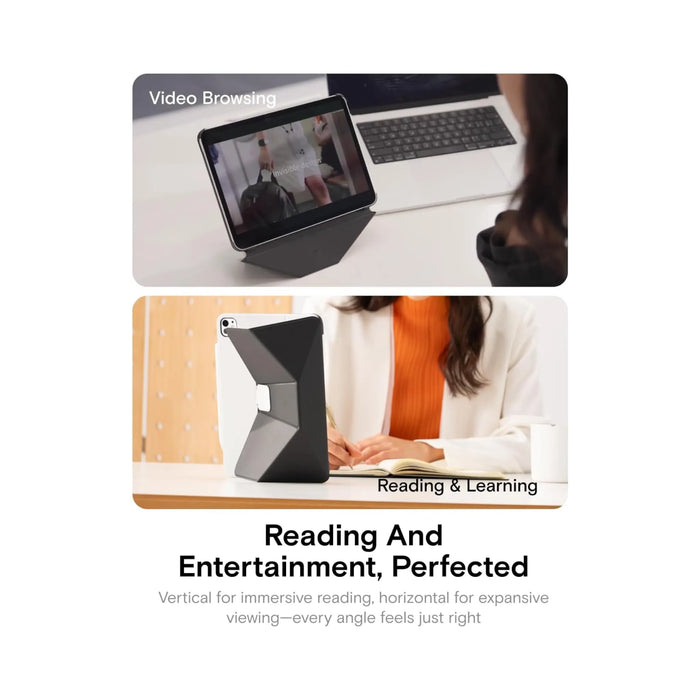 MOFT Dynamic Folio iPad Pro 13 (M4/M5) Corner Protection in Misty Cove. TaMiMi Projects Qatar.