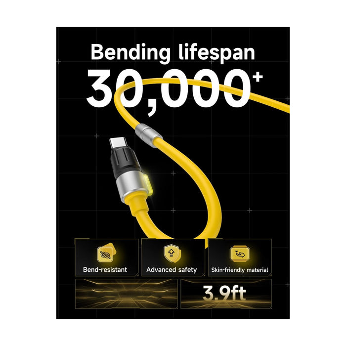 SHARGE USB-C to USB-C Cable 240W - 120cm, Ultra-low Loss for Faster Charging, Available now from TaMiMi Projects in Qatar.