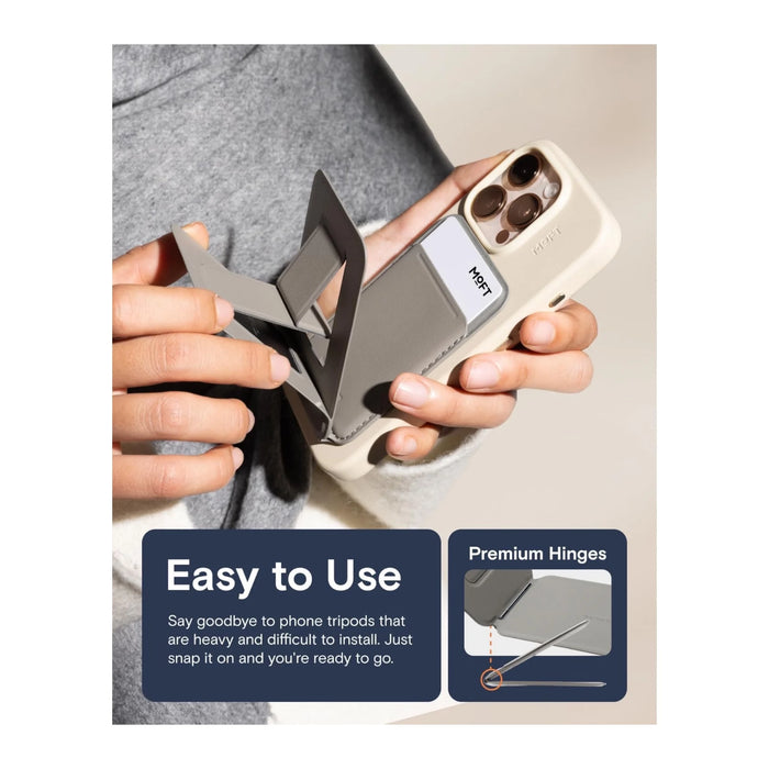 ‫احصل علي ‫ستاند موفت ثلاثي القوائم من تميمي بروجكتس في قطر. يدعم ماج سيف، مصنوع من جلد نباتي عالي الجودة. 