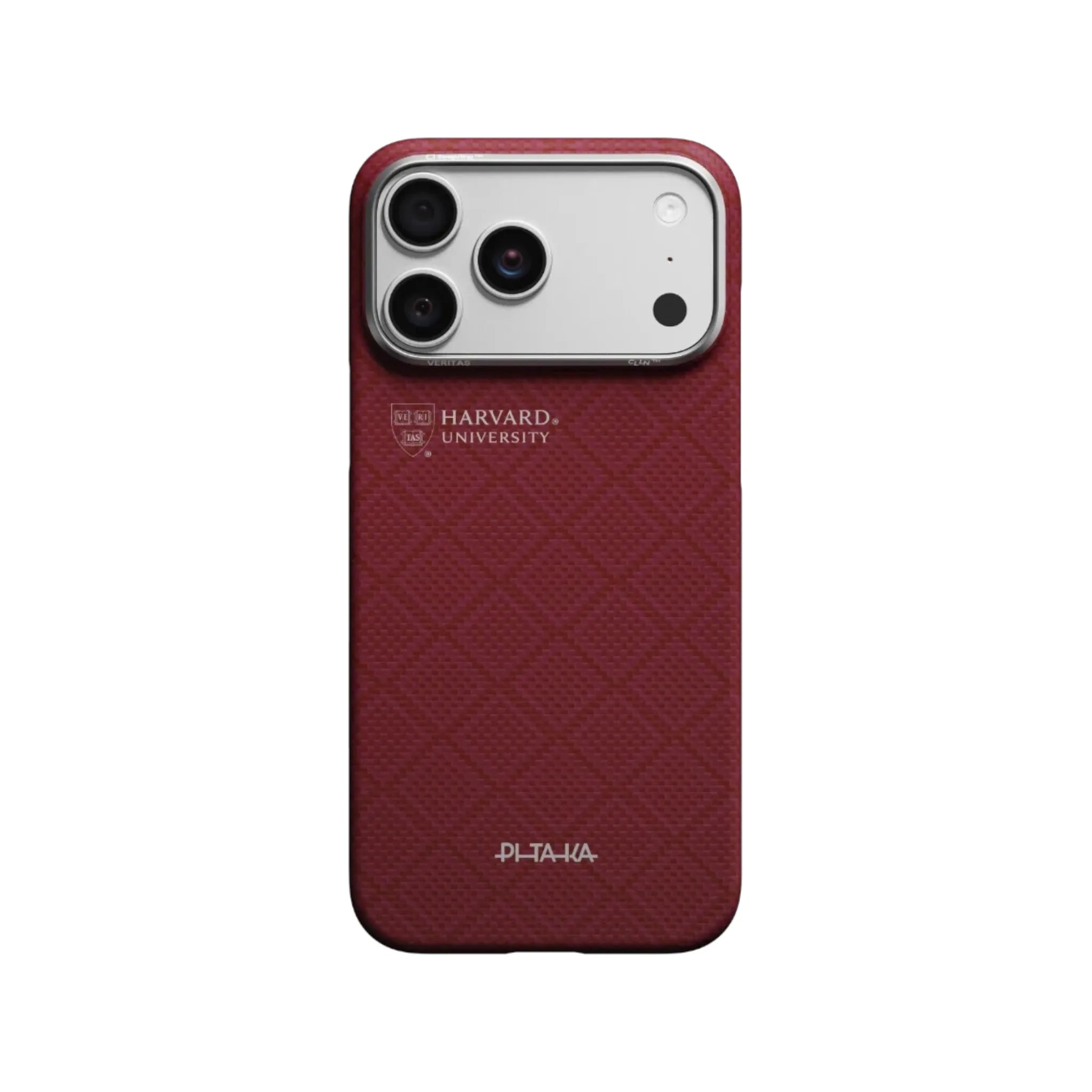 Pitaka iPhone 17 Pro Case - Harvard Crimson Pitaka iPhone 17 Pro Case - Harvard Crimson