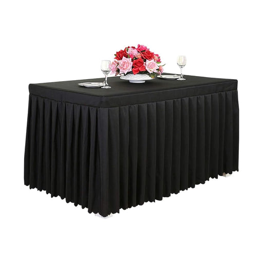 ‫احصل على غطاء طاولة مستطيل من تميمي بروجكتس في قطر. مقاوم للتجاعيد وسهل التنظيف، مثالي للأفراح والمناسبات.