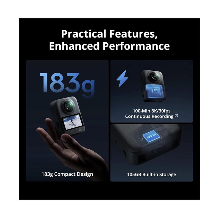 ‫احصل على DJI Osmo 360 Adventure Combo من تميمي بروجكتس في قطر. تصوير ٨ كي ، ٣ بطاريات، مقاومة للماء ومناسبة للمغامرات.