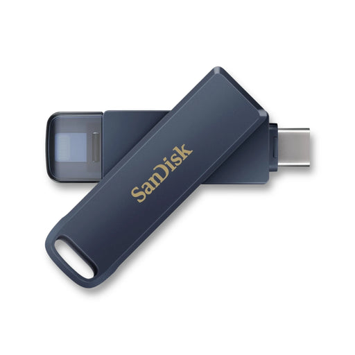 SanDisk iXpand Flash Drive Lightning & Type-C - 128GB - for iPhone, iPad Pro, Mac, Type C devices. at TaMiMi Projects، Qatar.