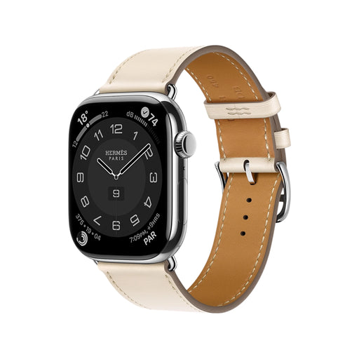 ‫احصل على سير هيرمز جلد لساعة أبل من تميمي بروجكتس في قطر. يناسب معصم ١٦٠–١٩٥ مم. 