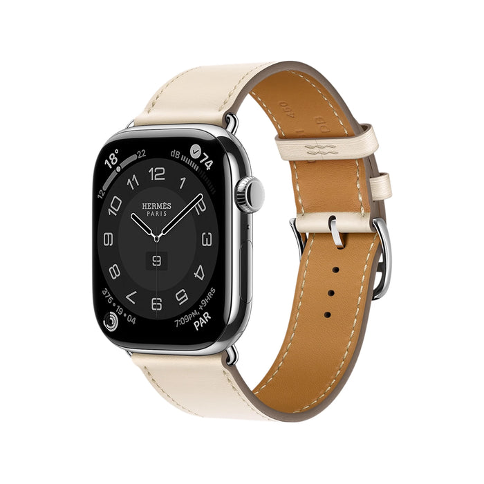 ‫احصل على سير هيرمز جلد لساعة أبل من تميمي بروجكتس في قطر. يناسب معصم ١٦٠–١٩٥ مم. 