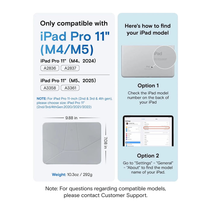 MOFT Dynamic Folio for iPad Pro 11" 
(M4 / M5) - Cement x Sapphire
Available now from TaMiMi Projects in Qatar.