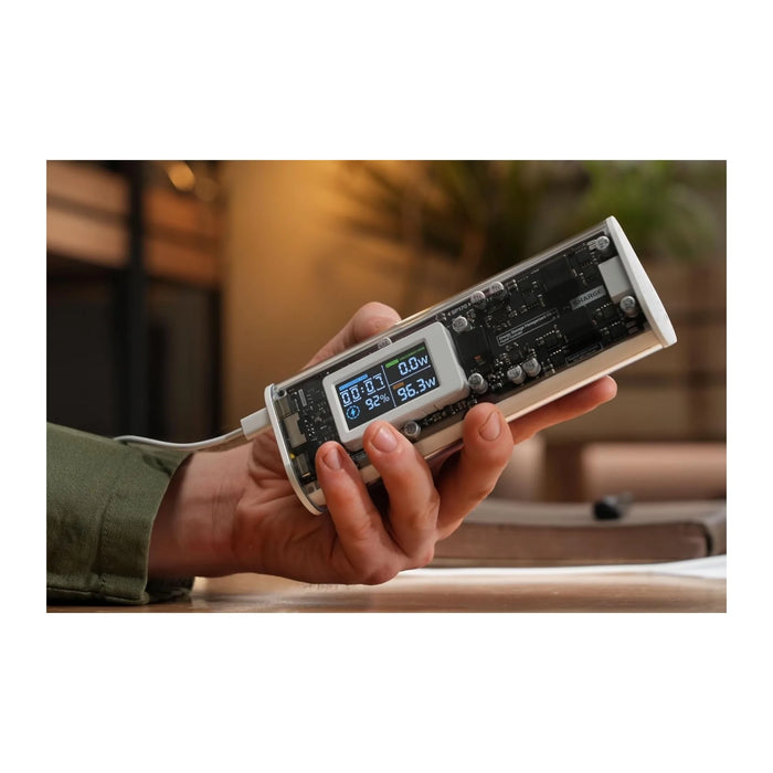 SHARGE Power Bank 24000mAh 170W - White, Charge 3 devices with two 140W USB-C and 1 USB-A port, at TaMiMi Projects.