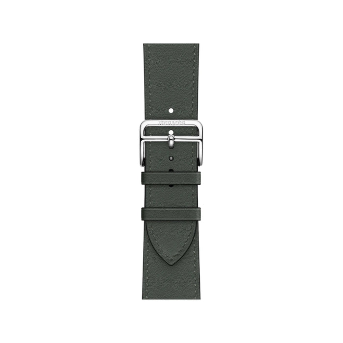 Apple Watch Hermès 46mm - Vert Mangrove Single Tour, Available now from TaMiMi Projects in Qatar.