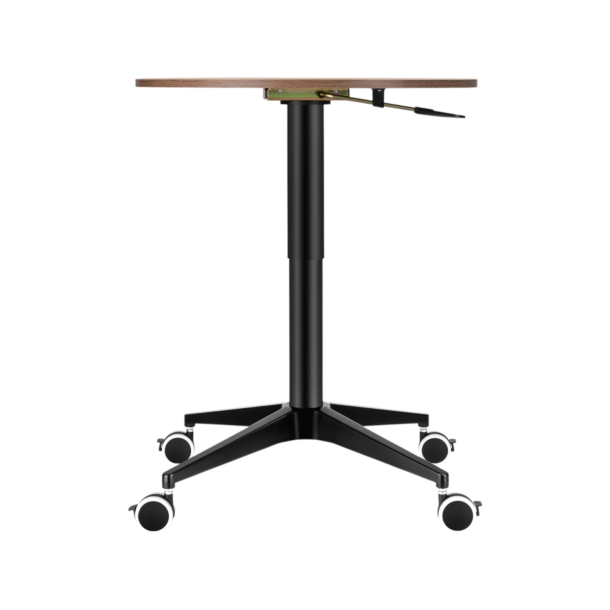 Adjustable Round Floor Table - Hickory Adjustable Round Floor Table - Hickory