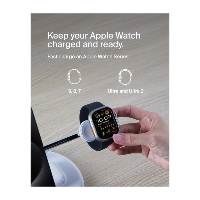 ‫احصل على قاعدة شحن لاسلكي من شركة بيلكن لدى تميمي بروجكتس فى قطر. تدعم خاصية الماج سيف، شحن سريع بقوة ١٥ واط.