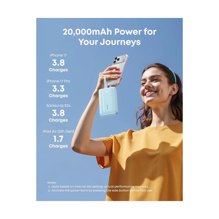 ‫احصل على بطارية من شركة أنكر سعة ٢٠ الف مللي أمبير من تميمي بروجكتس فى قطر. شحن سريع بقوة ٣٠ واط  صغير الحجم. 