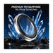 Blueo Sapphire PVD Steel Camera Ring for iPhone 17 Pro/17 Pro Max - Silver، Available now from TaMiMi Projects in Qatar.