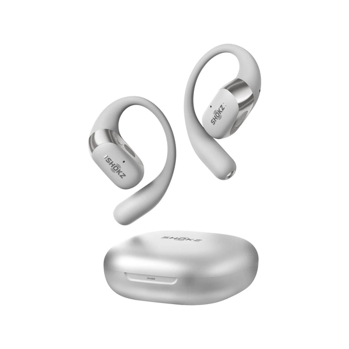 ‫احصل علي سماعة شوكز OpenFit 2 لدي تميمي بروجكتس في قطر. استمتع بصوت نقي وراحة طوال اليوم، مقاومة للماء، بطارية ٤٨ ساعة. 