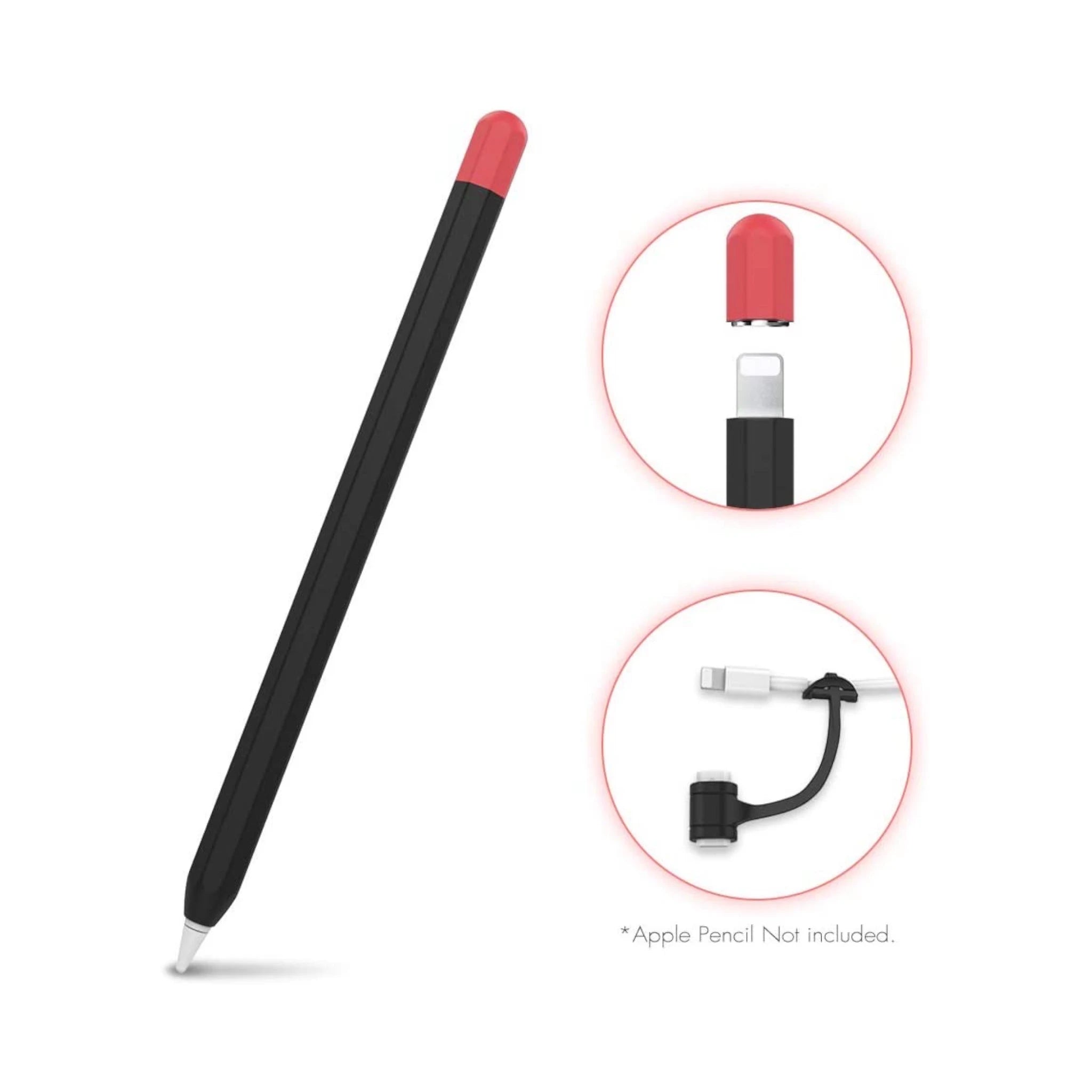 AhaStyle Case for Apple Pencil1 - Black AhaStyle Case for Apple Pencil1 - Black