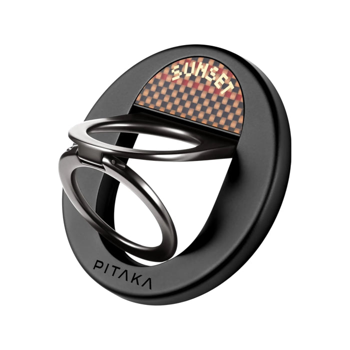 PITAKA MagSafe Phone Grip, Made of high-quality zinc alloy, the metal ring is comfortable to hold, at TaMiMi Projects in Qatar