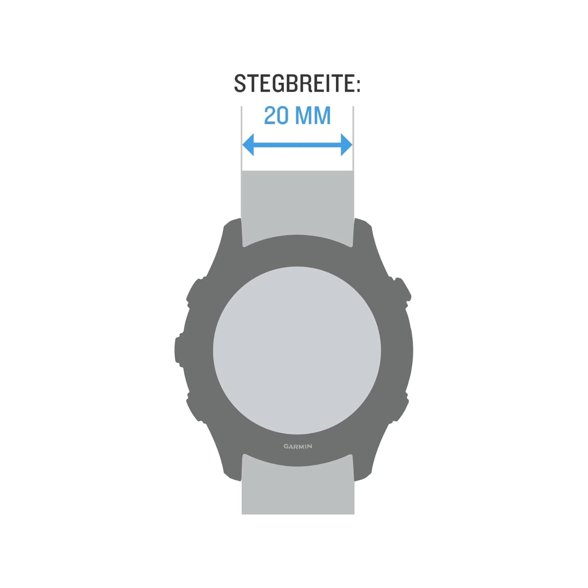 Garmin UltraFit Nylon Strap 26mm - Granite Blue Garmin UltraFit Nylon Strap 26mm - Granite Blue