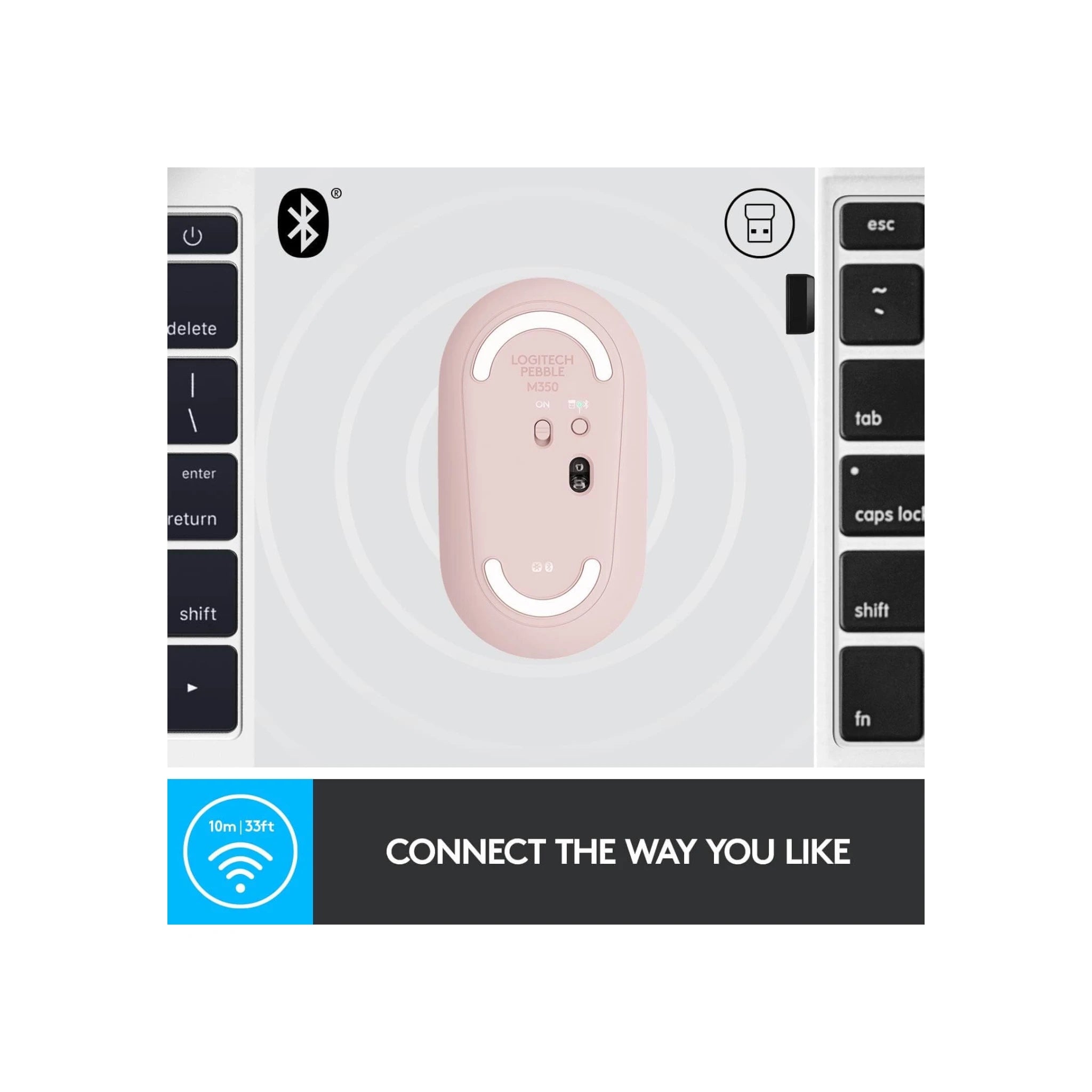 Logitech M350 Wireless Mouse - Pink Logitech M350 Wireless Mouse - Pink