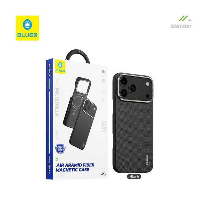 ‫احصل علي كفر بلو أراميد فايبر للايفون ١٧ برو من تميمي بروجكتس في قطر. تصميم نحيف، حماية قوية, ودعم ماج سيف للشحن السريع. 