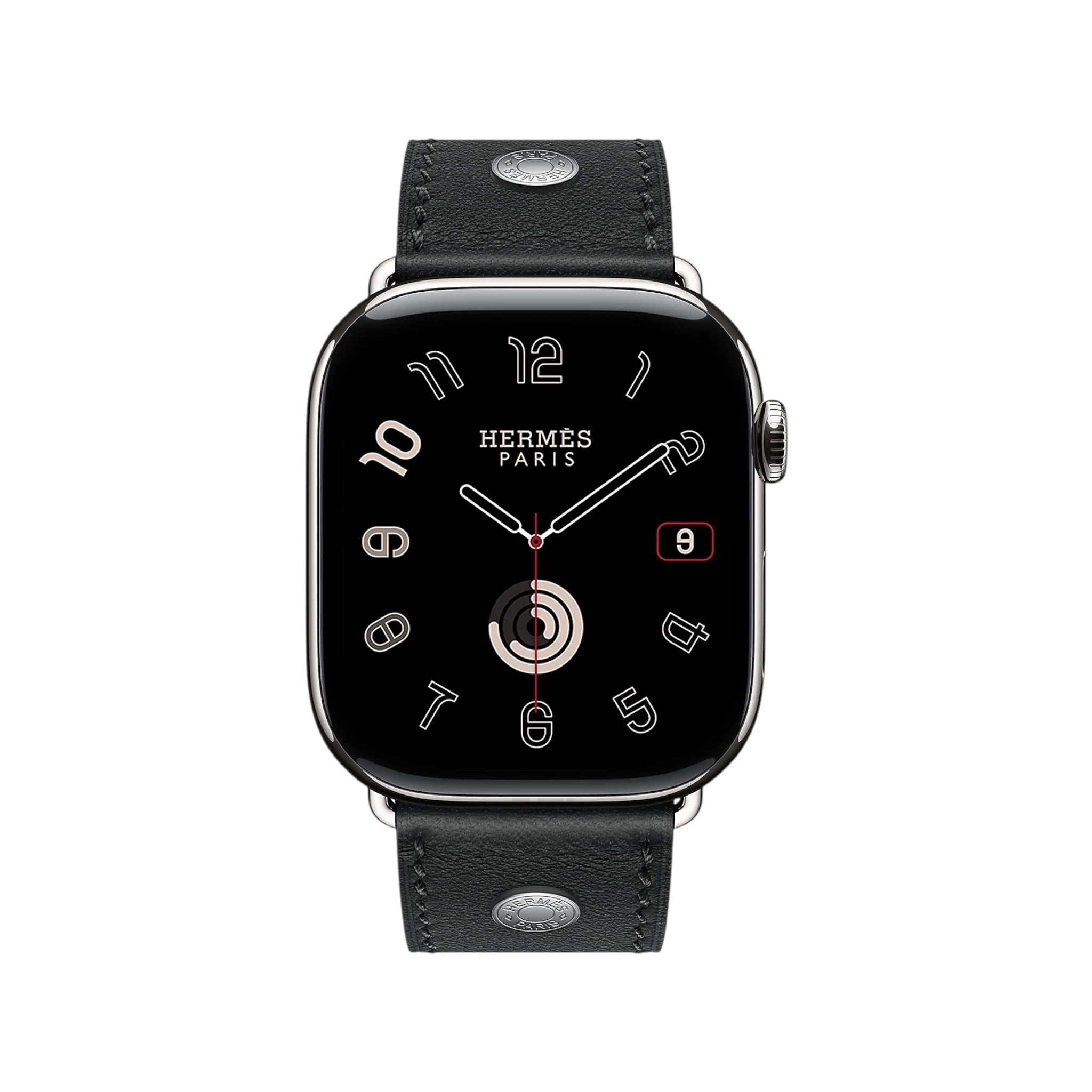 Apple Watch Hermès 46mm - Noir Clou De Selle Apple Watch Hermès 46mm - Noir Clou De Selle