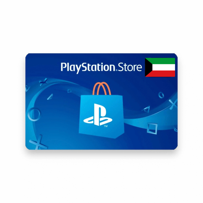 Kuwait PlayStation gift cards – PlayStation logo with Kuwait flag