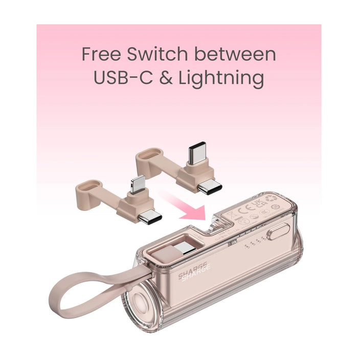 ‫احصل على باور بنك SHARGE Flow Mini من تميمي بروجكتس في قطر. تصميم صغير، شحن سريع، مع كيبل مدمج لأجهزة iPhone وAndroid. 