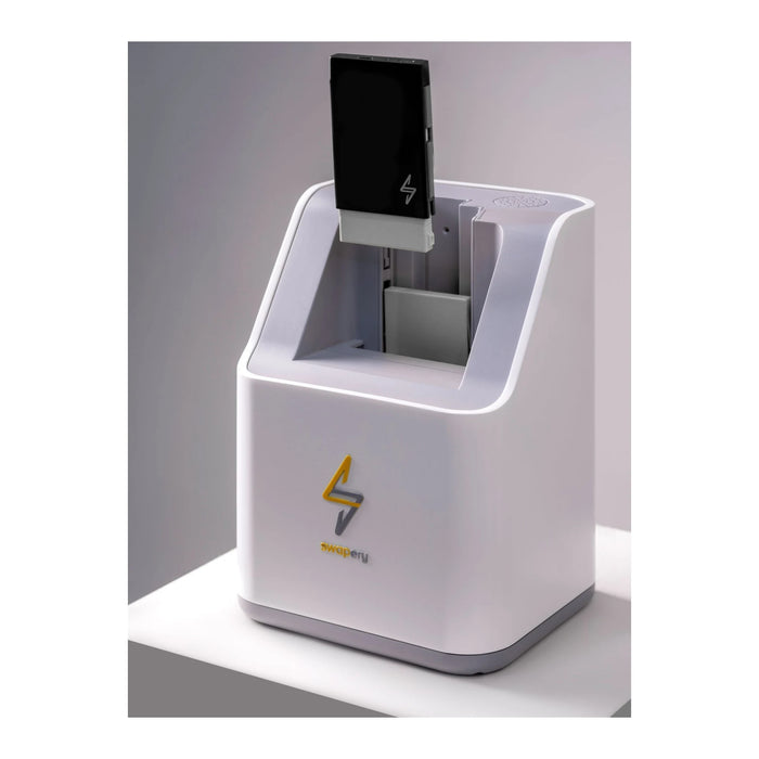 Swapery Battery Swapping Device, Fully automatic operation with no effort required. TaMiMi Projects Qatar.