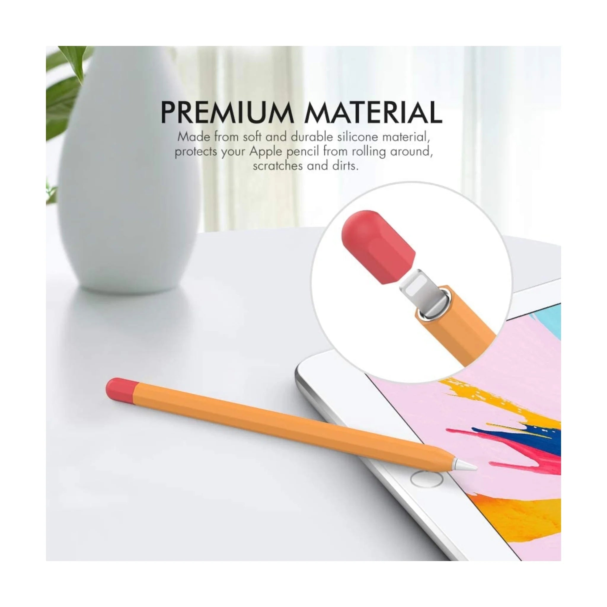 AhaStyle Case for Apple Pencil1 - Orange AhaStyle Case for Apple Pencil1 - Orange
