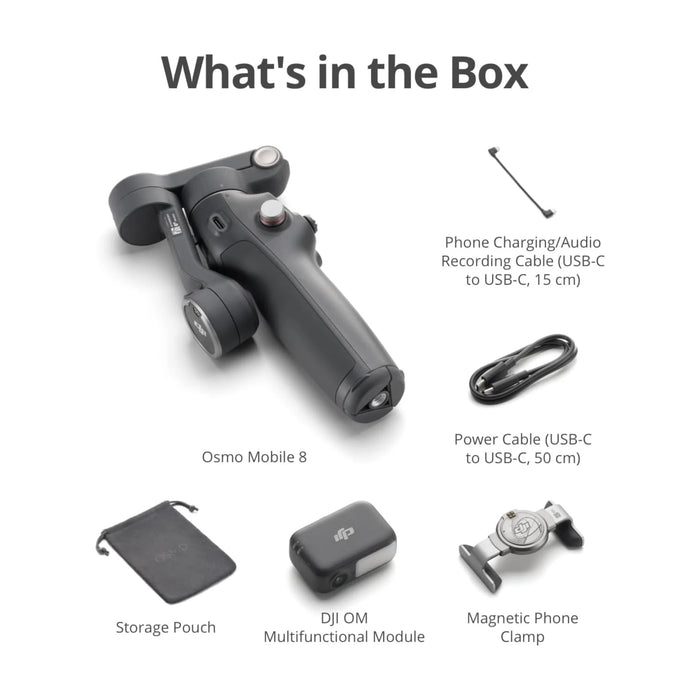 DJI Osmo Mobile 8 Gimbal Stabilizer for High-Quality Phone Shooting, Available now from TaMiMi Projects in Qatar.