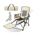 Folding Camping Chair with Footrest, Premium folding camping chair with detachable footrest, at TaMiMi Projects in Qatar.