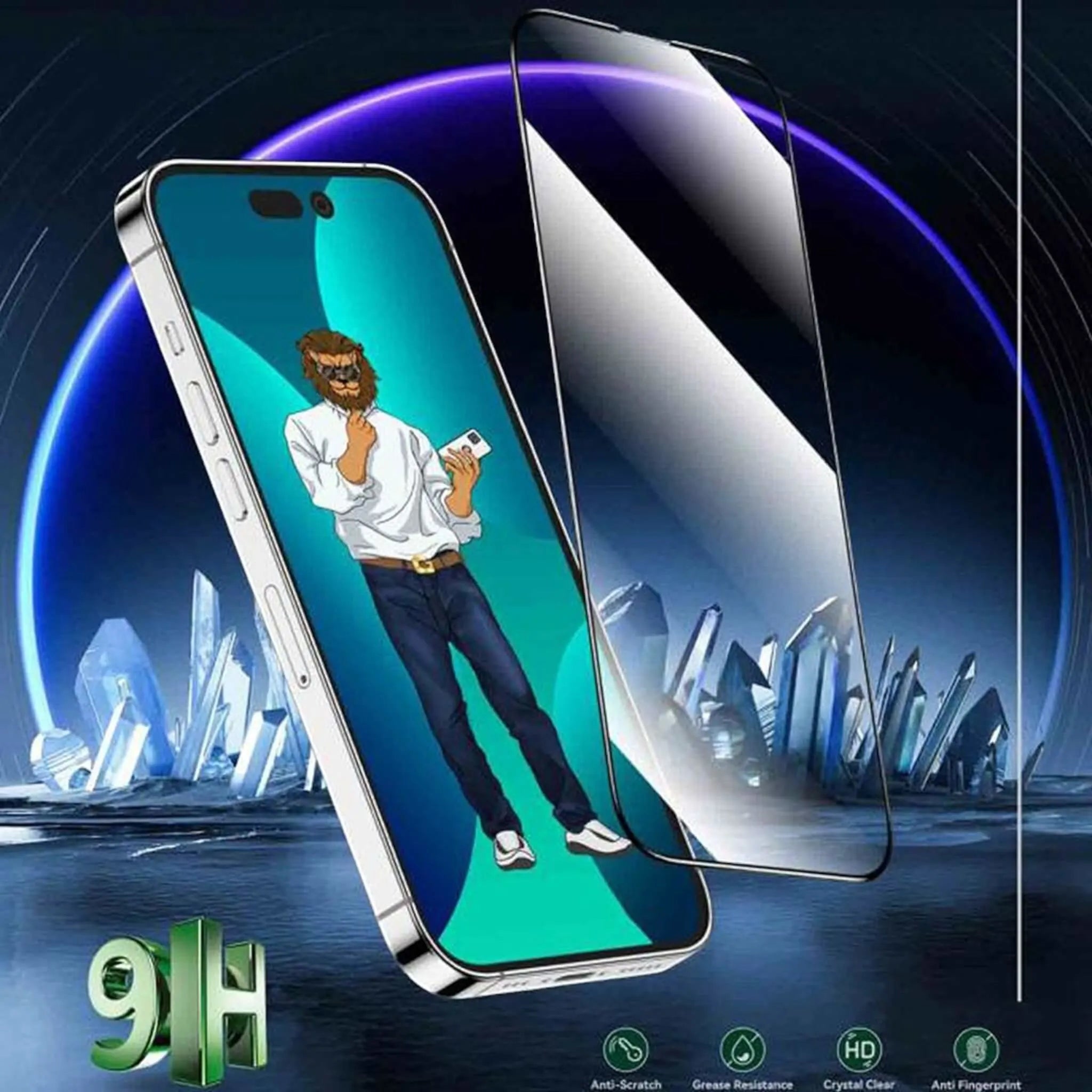 Green HD Screen Protector for iPhone 15 Pro Max - Clear Green HD Screen Protector for iPhone 15 Pro Max - Clear
